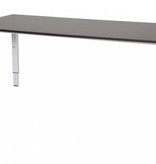 Schaffenburg Domino bureau, hoogte instelbaar (62-85cm) met 180x90cm 'zwevend' 20mm blad en N-poot frame