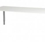 Domino bureau, hoogte instelbaar (62-85cm) met 200x90cm 'zwevend' 20mm blad en N-poot frame