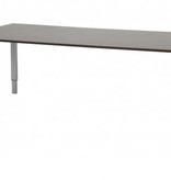 Domino bureau, hoogte instelbaar (62-85cm) met 200x90cm 'zwevend' 20mm blad en N-poot frame