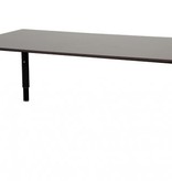 Domino vergadertafel, hoogte instelbaar (62-85cm) met 180x100cm 'zwevend' 20mm blad en N-poot frame