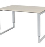 Schaffenburg Domino Plus bureau, hoogte instelbaar (62-85cm) met 120x80cm 'zwevend' 20mm blad en O-poot frame