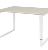 Schaffenburg Domino Plus bureau, hoogte instelbaar (62-85cm) met 120x80cm 'zwevend' 20mm blad en O-poot frame