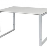 Schaffenburg Domino Plus bureau, hoogte instelbaar (62-85cm) met 120x80cm 'zwevend' 20mm blad en O-poot frame