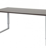 Schaffenburg Domino Plus bureau, hoogte instelbaar (62-85cm) met 160x80cm 'zwevend' 20mm blad en O-poot frame