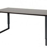 Domino Plus bureau, hoogte instelbaar (62-85cm) met 160x80cm 'zwevend' 20mm blad en O-poot frame
