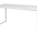 Domino Plus bureau, hoogte instelbaar (62-85cm) met 160x80cm 'zwevend' 20mm blad en O-poot frame