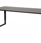 Domino Plus bureau, hoogte instelbaar (62-85cm) met 180x80cm 'zwevend' 20mm blad en O-poot frame