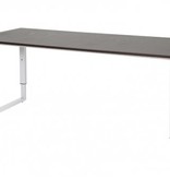 Schaffenburg Domino Plus bureau, hoogte instelbaar (62-85cm) met 180x80cm 'zwevend' 20mm blad en O-poot frame