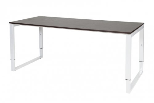 Schaffenburg Domino Plus bureau, hoogte instelbaar (62-85cm) met 180x80cm 'zwevend' 20mm blad en O-poot frame