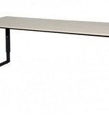 Schaffenburg Domino Plus bureau, hoogte instelbaar (62-85cm) met 200x80cm 'zwevend' 20mm blad en O-poot frame