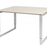 Schaffenburg Domino Plus bureau, hoogte instelbaar (62-85cm) met 120x90cm 'zwevend' 20mm blad en O-poot frame