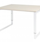 Schaffenburg Domino Plus bureau, hoogte instelbaar (62-85cm) met 120x90cm 'zwevend' 20mm blad en O-poot frame