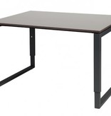 Domino Plus bureau, hoogte instelbaar (62-85cm) met 120x90cm 'zwevend' 20mm blad en O-poot frame
