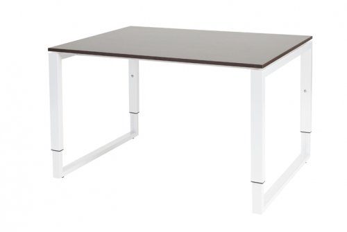 Domino Plus bureau, hoogte instelbaar (62-85cm) met 120x90cm 'zwevend' 20mm blad en O-poot frame