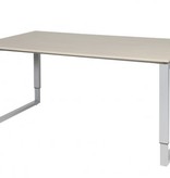 Schaffenburg Domino Plus bureau, hoogte instelbaar (62-85cm) met 160x90cm 'zwevend' 20mm blad en O-poot frame