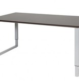 Domino Plus bureau, hoogte instelbaar (62-85cm) met 160x90cm 'zwevend' 20mm blad en O-poot frame
