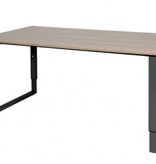 Schaffenburg Domino Plus bureau, hoogte instelbaar (62-85cm) met 160x90cm 'zwevend' 20mm blad en O-poot frame