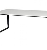Domino Plus bureau, hoogte instelbaar (62-85cm) met 180x90cm 'zwevend' 20mm blad en O-poot frame