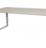 Schaffenburg Domino Plus bureau, hoogte instelbaar (62-85cm) met 180x90cm 'zwevend' 20mm blad en O-poot frame