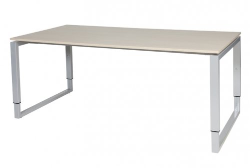 Schaffenburg Domino Plus bureau, hoogte instelbaar (62-85cm) met 180x90cm 'zwevend' 20mm blad en O-poot frame