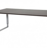 Schaffenburg Domino Plus bureau, hoogte instelbaar (62-85cm) met 180x90cm 'zwevend' 20mm blad en O-poot frame