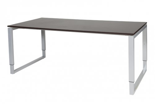 Schaffenburg Domino Plus bureau, hoogte instelbaar (62-85cm) met 180x90cm 'zwevend' 20mm blad en O-poot frame