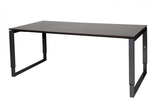 Schaffenburg Domino Plus bureau, hoogte instelbaar (62-85cm) met 180x90cm 'zwevend' 20mm blad en O-poot frame