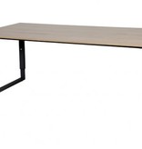 Domino Plus bureau, hoogte instelbaar (62-85cm) met 180x90cm 'zwevend' 20mm blad en O-poot frame