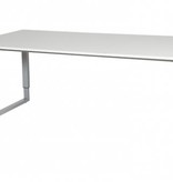 Domino Plus bureau, hoogte instelbaar (62-85cm) met 180x90cm 'zwevend' 20mm blad en O-poot frame