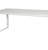 Domino Plus bureau, hoogte instelbaar (62-85cm) met 180x90cm 'zwevend' 20mm blad en O-poot frame