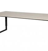 Domino Plus bureau, hoogte instelbaar (62-85cm) met 200x90cm 'zwevend' 20mm blad en O-poot frame