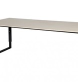 Schaffenburg Domino Plus bureau, hoogte instelbaar (62-85cm) met 200x90cm 'zwevend' 20mm blad en O-poot frame