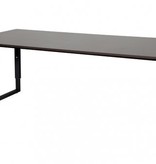 Schaffenburg Domino Plus bureau, hoogte instelbaar (62-85cm) met 200x90cm 'zwevend' 20mm blad en O-poot frame