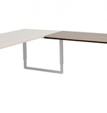 Schaffenburg Domino Plus aanbouwtafel, hoogte instelbaar (62-85cm) met 120x60cm 'zwevend' 20mm blad en O-poot frame