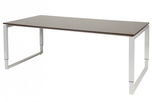 Domino Plus vergadertafel, hoogte instelbaar (62-85cm) met 200x100cm 'zwevend' 20mm blad en O-poot frame