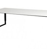 Domino Plus vergadertafel, hoogte instelbaar (62-85cm) met 220x100cm 'zwevend' 20mm blad en O-poot frame