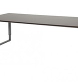 Domino Plus vergadertafel, hoogte instelbaar (62-85cm) met 220x100cm 'zwevend' 20mm blad en O-poot frame