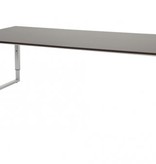 Domino Plus vergadertafel, hoogte instelbaar (62-85cm) met 220x100cm 'zwevend' 20mm blad en O-poot frame