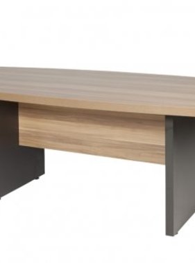 ZENO dir. vergadertafel 200x100 licht noten/ antr.