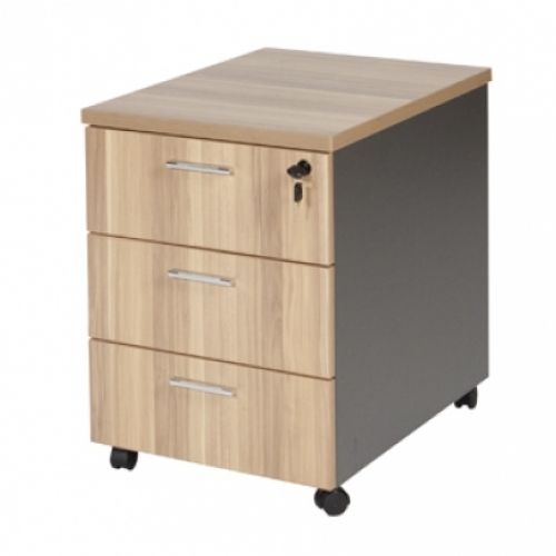 ZENO ladeblok 3 laden 44x60x55cm licht noten/ antraciet