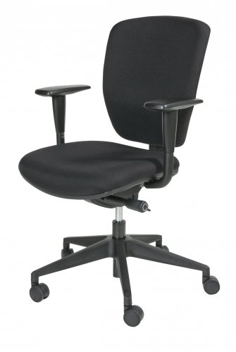 Bureausstoel NEN-EN1335 zwart gestoffeerd
