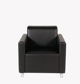 Schaffenburg serie 260 1 zits fauteuil, 83x83x83cm (BxHxD) kunstleder