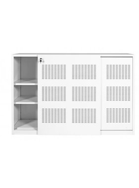 Claudius schuifdeurkast dubbelzijdig 180x120 wit1200
