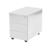 Claudius Basic verrijdbaar ladenblok 410x585x560mm (BxDxH) 3 lades A6, romp en lade . Voorzien van kunststofpennenlade en metalen top