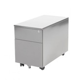 Claudius Basic verrijdbaar ladenblok 410x785x560mm (BxDxH) 1 lade A6, 1 hangmappenlade A4, romp en lade . Voorzien van kunststofpennenlade en metalen top