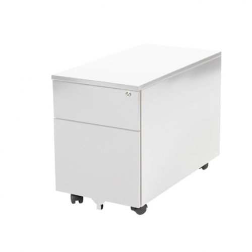 Claudius Basic verrijdbaar ladenblok 410x785x560mm (BxDxH) 1 lade A6, 1 hangmappenlade A4, romp en lade . Voorzien van kunststofpennenlade en metalen top