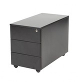 Claudius Basic verrijdbaar ladenblok 410x785x560mm (BxDxH) 3 lades A6, romp en lade