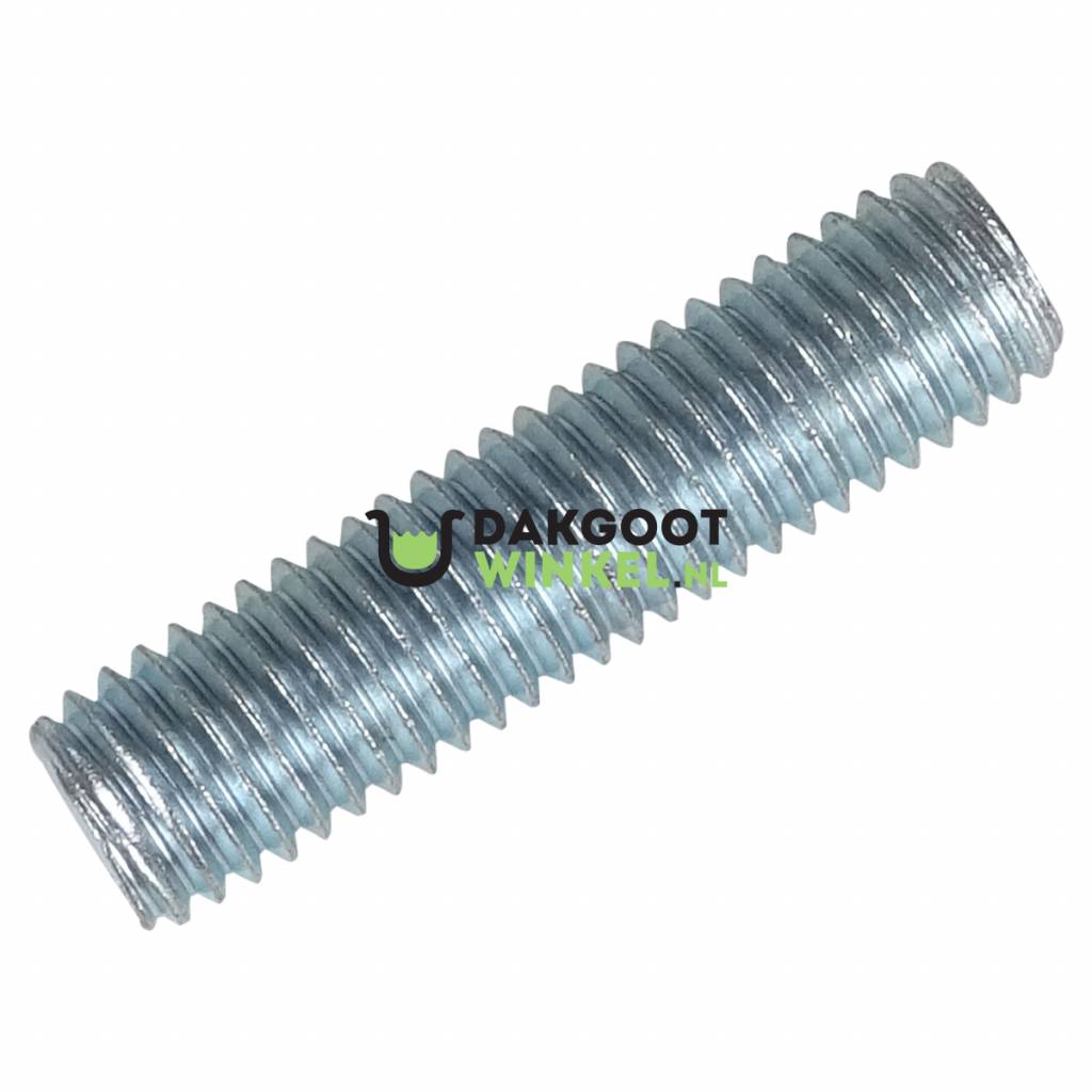 Gegalvaniseerde scharnierbeugel met draadeind M10 - lengte 40 mm (Grömo)