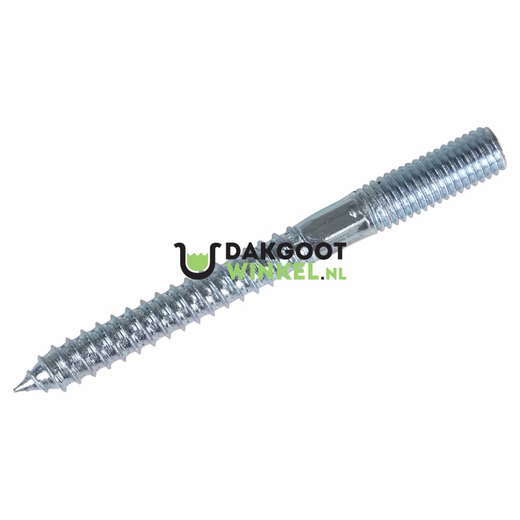 Gegalvaniseerde schroefpen M10 t.b.v. scharnierbeugel - lengte 100 mm