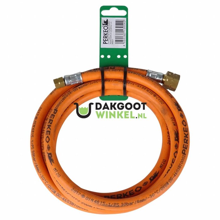 Perkeo Propaanslang voor soldeerbout 2 meter - 3/8 x 3/8